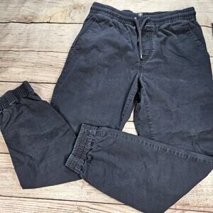 Volcom Chino Joggers Mens Size Small Black Tapered Chinos Stretch Elastic Pants